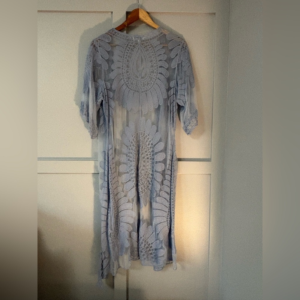 Rebellion Blue Lace Cover Up - Picture 4 of 6